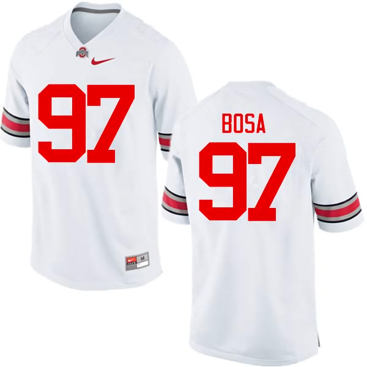 Nick Bosa Ohio State Buckeyes Men's NCAA #97 Nike White College Stitched Football Jersey RPW2356IH